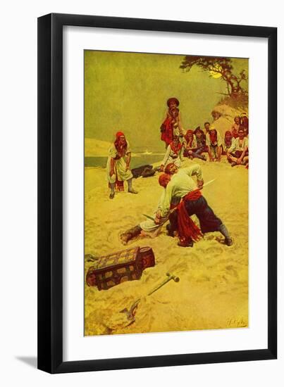 Pirates-Howard Pyle-Framed Giclee Print