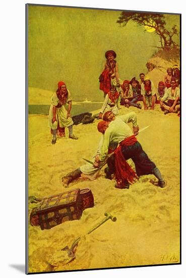 Pirates-Howard Pyle-Mounted Giclee Print