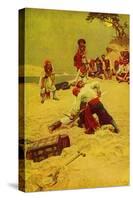 Pirates-Howard Pyle-Stretched Canvas