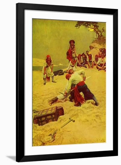 Pirates-Howard Pyle-Framed Giclee Print