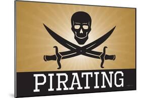 Pirating Gold Pirate Poster Print-null-Mounted Poster