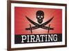 Pirating Red Pirate-null-Framed Art Print