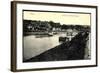 Pirna Elbe, Flusspartie Mit Dampfer, Anlegestelle-null-Framed Giclee Print