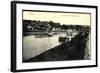 Pirna Elbe, Flusspartie Mit Dampfer, Anlegestelle-null-Framed Giclee Print