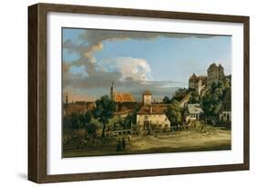 Pirna: The Obertor from the South, c.1760-Bernardo Bellotto-Framed Giclee Print