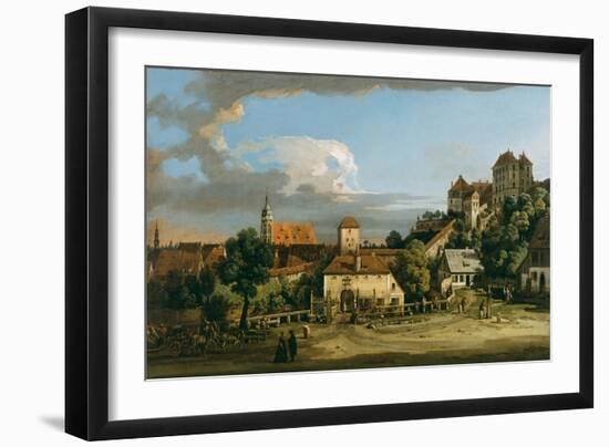 Pirna: The Obertor from the South, c.1760-Bernardo Bellotto-Framed Giclee Print