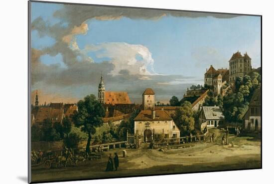 Pirna: The Obertor from the South, c.1760-Bernardo Bellotto-Mounted Giclee Print