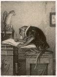 An Extremely Talented Aspiring Monkey Artist Sketches a Less Fortunate Fellow Monkey-Pirodon-Art Print
