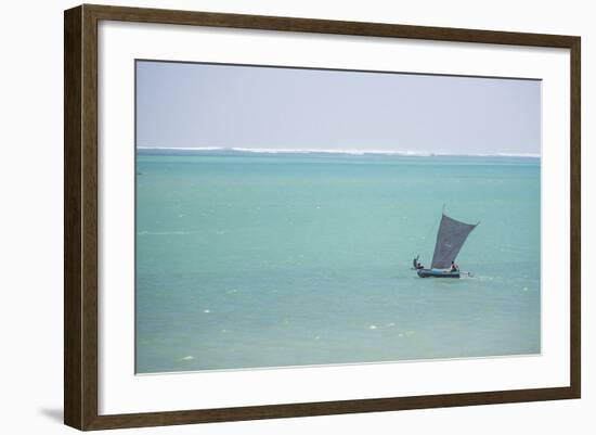 Pirogue, a Traditional Madagascar Sailing Boat, Ifaty Beach, Madagascar, Africa-Matthew Williams-Ellis-Framed Photographic Print