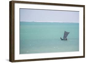 Pirogue, a Traditional Madagascar Sailing Boat, Ifaty Beach, Madagascar, Africa-Matthew Williams-Ellis-Framed Photographic Print