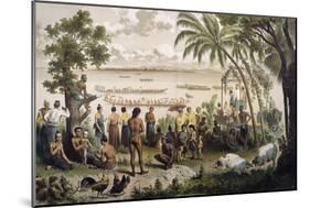 Pirogue Races on the Bassac River, from "Atlas Du Voyage D'Exploration De L'Indochine"-Louis Delaporte-Mounted Giclee Print