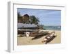 Pirogues (Fishing Boats) on Beach, Goree Island, Near Dakar, Senegal, West Africa, Africa-Robert Harding-Framed Photographic Print