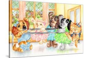 Pirouette Pets-Karen Middleton-Stretched Canvas