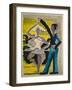 Pirouetting Dancer, C.1931-1932 (Watercolor and Brush in Black over Pencil on Smooth Vellum Cardboa-Ernst Ludwig Kirchner-Framed Giclee Print