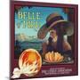 Piru, California, Belle of Piru Brand Citrus Label-Lantern Press-Mounted Art Print