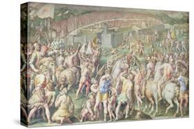 Pisa Attacked by the Florentine Troops, Salone Dei Cinquecento, 1555-72-Giorgio Vasari-Stretched Canvas