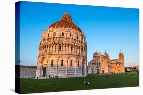 Pisa Baptistery-bloodua-Stretched Canvas