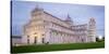 Pisa, Campo Dei Miracoli, Tuscany. Cathedral and Leaning Tower at Dusk, Long Exposure-Francesco Riccardo Iacomino-Stretched Canvas