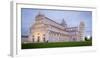 Pisa, Campo Dei Miracoli, Tuscany. Cathedral and Leaning Tower at Dusk, Long Exposure-Francesco Riccardo Iacomino-Framed Photographic Print