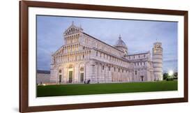 Pisa, Campo Dei Miracoli, Tuscany. Cathedral and Leaning Tower at Dusk, Long Exposure-Francesco Riccardo Iacomino-Framed Photographic Print