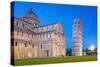 Pisa, Italy. Catherdral and the Leaning Tower of Pisa at Piazza Dei Miracoli.-Patryk Kosmider-Stretched Canvas