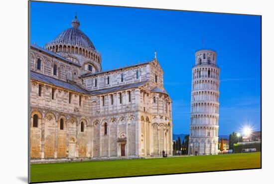 Pisa, Italy. Catherdral and the Leaning Tower of Pisa at Piazza Dei Miracoli.-Patryk Kosmider-Mounted Photographic Print