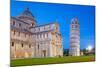 Pisa, Italy. Catherdral and the Leaning Tower of Pisa at Piazza Dei Miracoli.-Patryk Kosmider-Mounted Photographic Print
