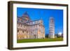 Pisa, Italy. Catherdral and the Leaning Tower of Pisa at Piazza Dei Miracoli.-Patryk Kosmider-Framed Photographic Print