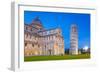 Pisa, Italy. Catherdral and the Leaning Tower of Pisa at Piazza Dei Miracoli.-Patryk Kosmider-Framed Photographic Print