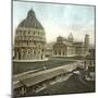 Pisa (Italy), the Baptistery, the Cathedral and the Leaning Tower (Bell Tower), Circa 1895-Leon, Levy et Fils-Mounted Photographic Print