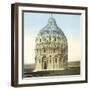 Pisa (Italy), the Baptistery (XIIth-XIVth Century), Circa 1895-Leon, Levy et Fils-Framed Photographic Print