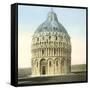 Pisa (Italy), the Baptistery (XIIth-XIVth Century), Circa 1895-Leon, Levy et Fils-Framed Stretched Canvas