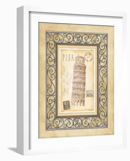 Pisa Postcard-Andrea Laliberte-Framed Art Print