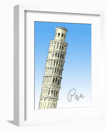 Pisa-The Saturday Evening Post-Framed Giclee Print