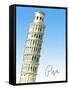 Pisa-The Saturday Evening Post-Framed Stretched Canvas