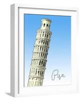 Pisa-The Saturday Evening Post-Framed Giclee Print