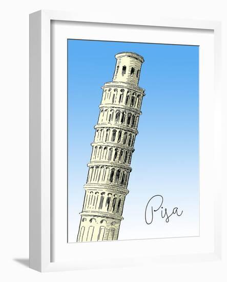 Pisa-The Saturday Evening Post-Framed Giclee Print