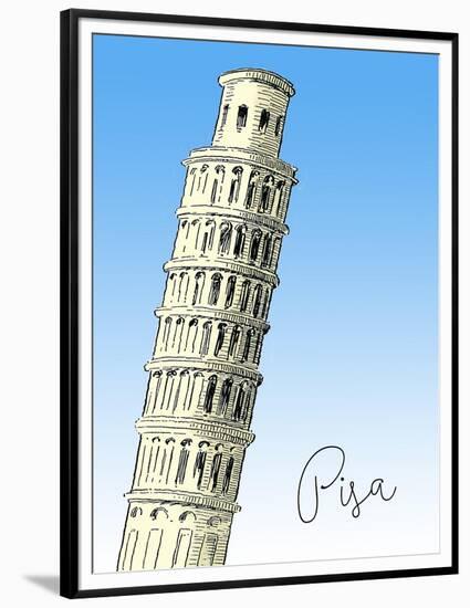 Pisa-The Saturday Evening Post-Framed Premium Giclee Print