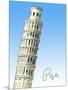 Pisa-The Saturday Evening Post-Mounted Premium Giclee Print