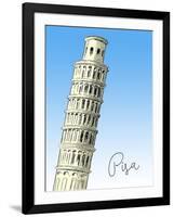 Pisa-The Saturday Evening Post-Framed Giclee Print