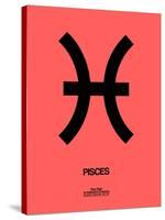 Pisces Zodiac Sign Black-NaxArt-Stretched Canvas