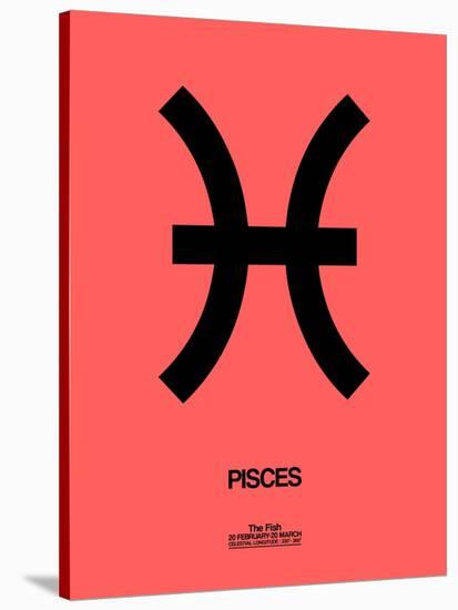 Pisces Zodiac Sign Black-NaxArt-Stretched Canvas