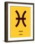 Pisces Zodiac Sign Brown-NaxArt-Framed Art Print