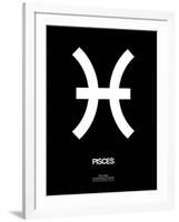 Pisces Zodiac Sign White-NaxArt-Framed Art Print