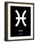 Pisces Zodiac Sign White-NaxArt-Framed Art Print