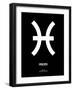 Pisces Zodiac Sign White-NaxArt-Framed Art Print