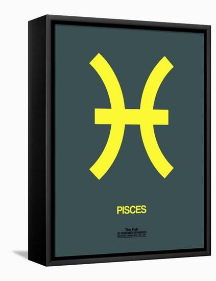 Pisces Zodiac Sign Yellow-NaxArt-Framed Stretched Canvas