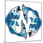 Pisces-worksart-Mounted Art Print