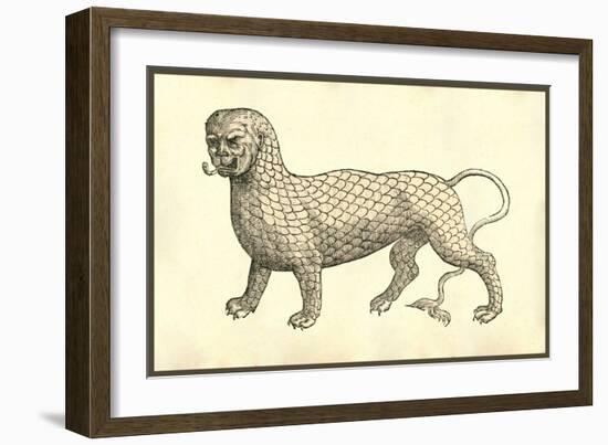 Piscis Leonini Effigies-Ulisse Aldrovandi-Framed Art Print