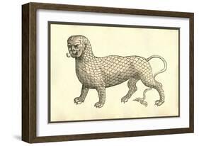 Piscis Leonini Effigies-Ulisse Aldrovandi-Framed Art Print